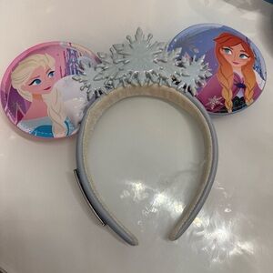 Disney.Parks Loungefly Frozen Anna Elsa Snowflake Minnie Ears Headband